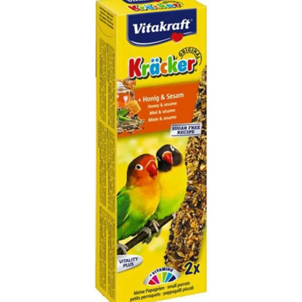Vitakraft Agapornis Kracker 2 in 1 Honing 2 stuks
