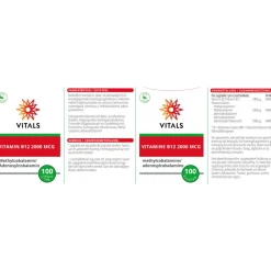 Vitals Vitamine B12 2000mcg 100 zuigtabletten