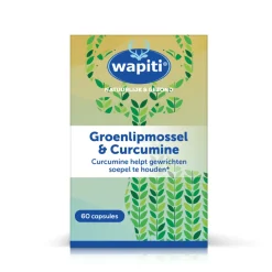 Wapiti Groenlipmossel Curcum 60 capsules