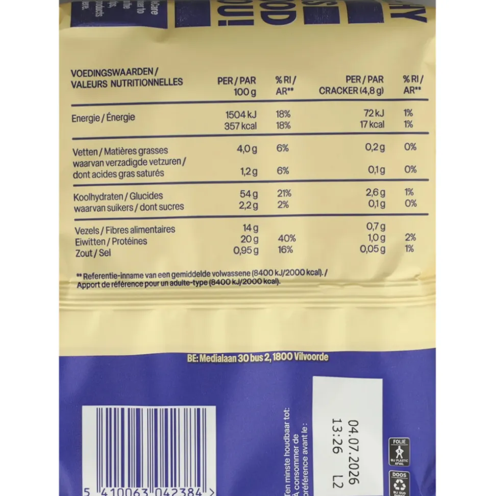 WeCare High Protein Crackers Quinoa 100 gr