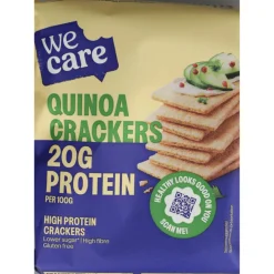 WeCare High Protein Crackers Quinoa 100 gr