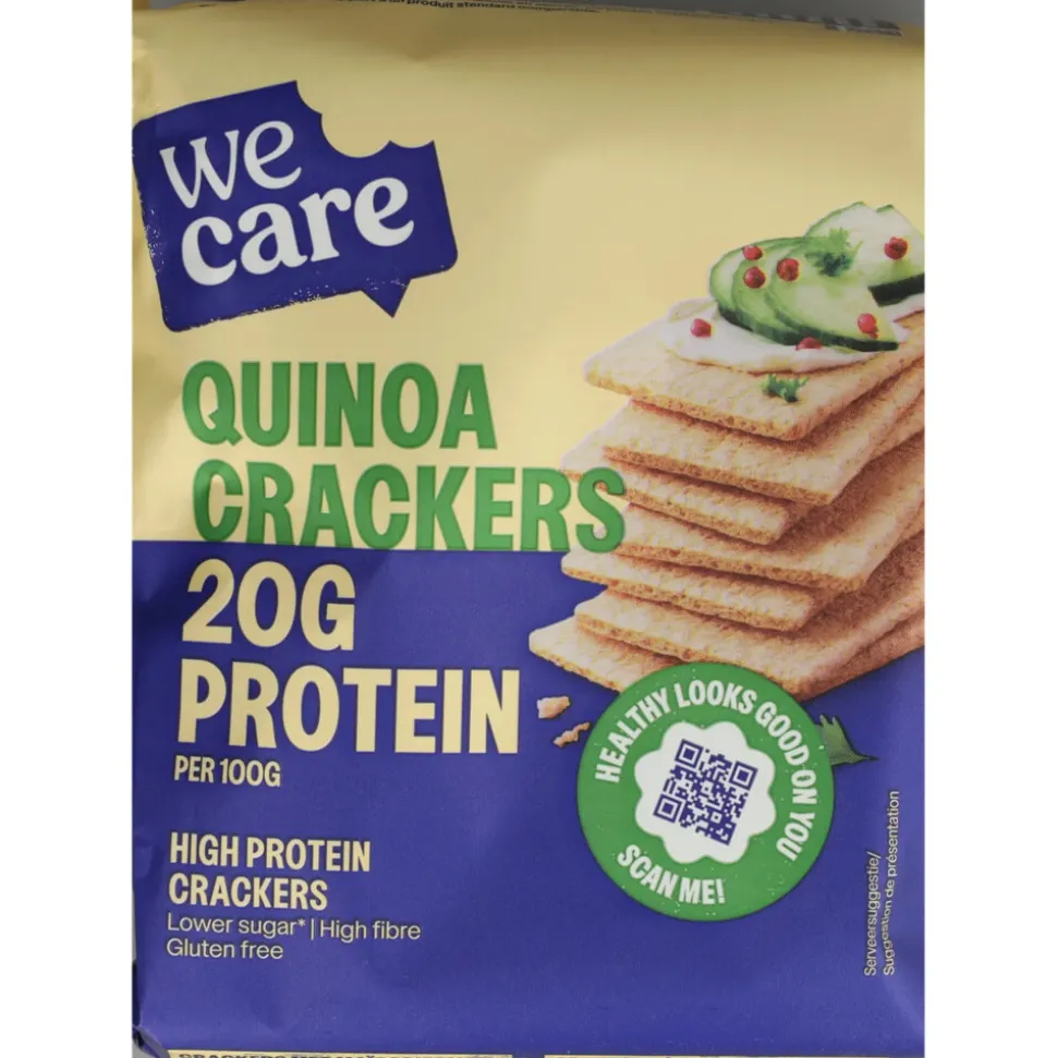 WeCare High Protein Crackers Quinoa 100 gr