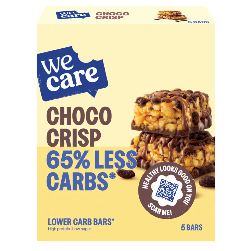 WeCare Lower Carb Bar Choco Crisp 5x30 gr