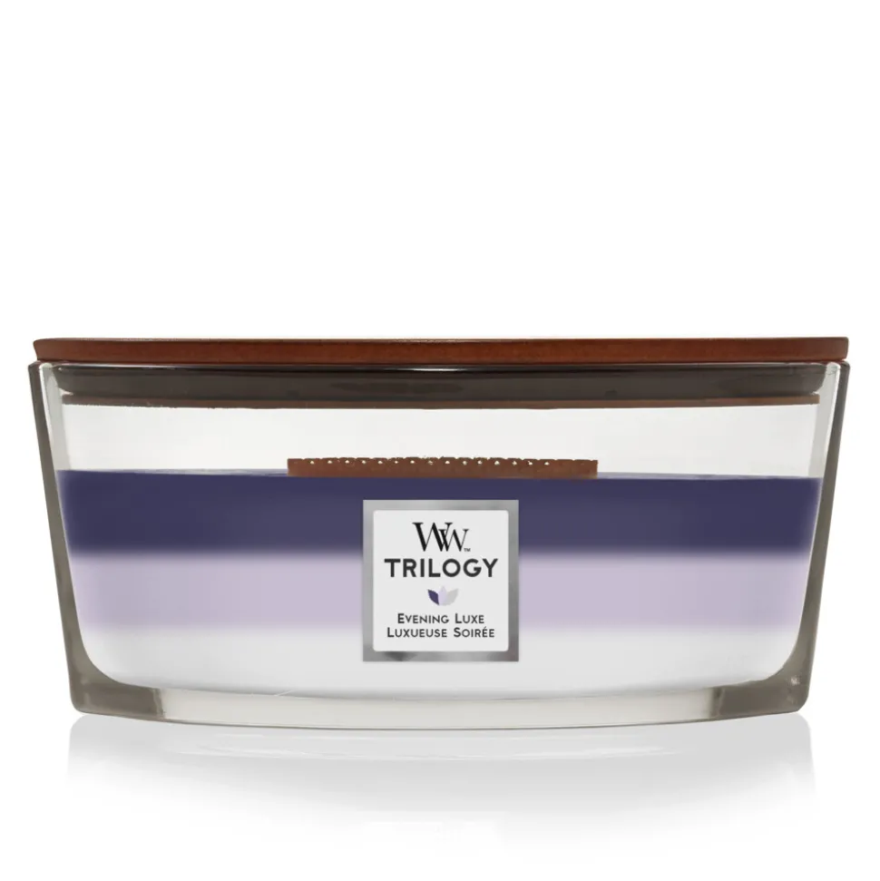 WoodWick Geurkaars Ellipse Trilogy Evening Luxe 454 gr