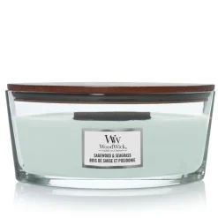 WoodWick Geurkaars Ellipse Sagewood & Seagrass 454 gr