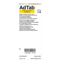 2x AdTab Anti Vlo en Teek Kauwtabletten Hond >22-45kg 3 tabletten