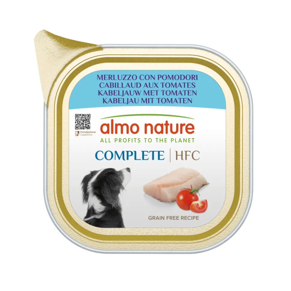 11x Almo Nature HFC Alu Hondenvoer Nat Blik Kabeljauw & Zalm 150 gr