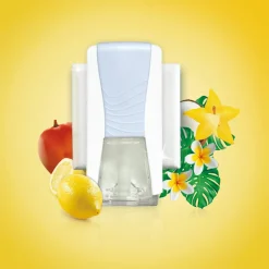 6x Ambi Pur Elektrische Geurverspreiders 1 compartiment Starterkit + Navulling Morning Dew 20 ml