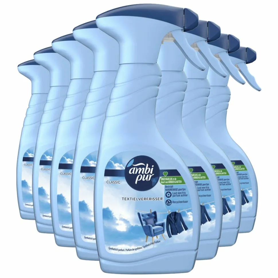 8x Ambi Pur Textielverfrisser Classic 500 ml