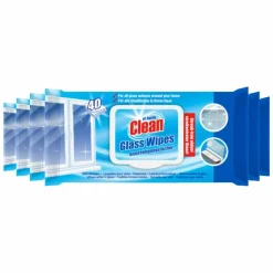 6x At Home Reinigingsdoekjes Glas 40 stuks