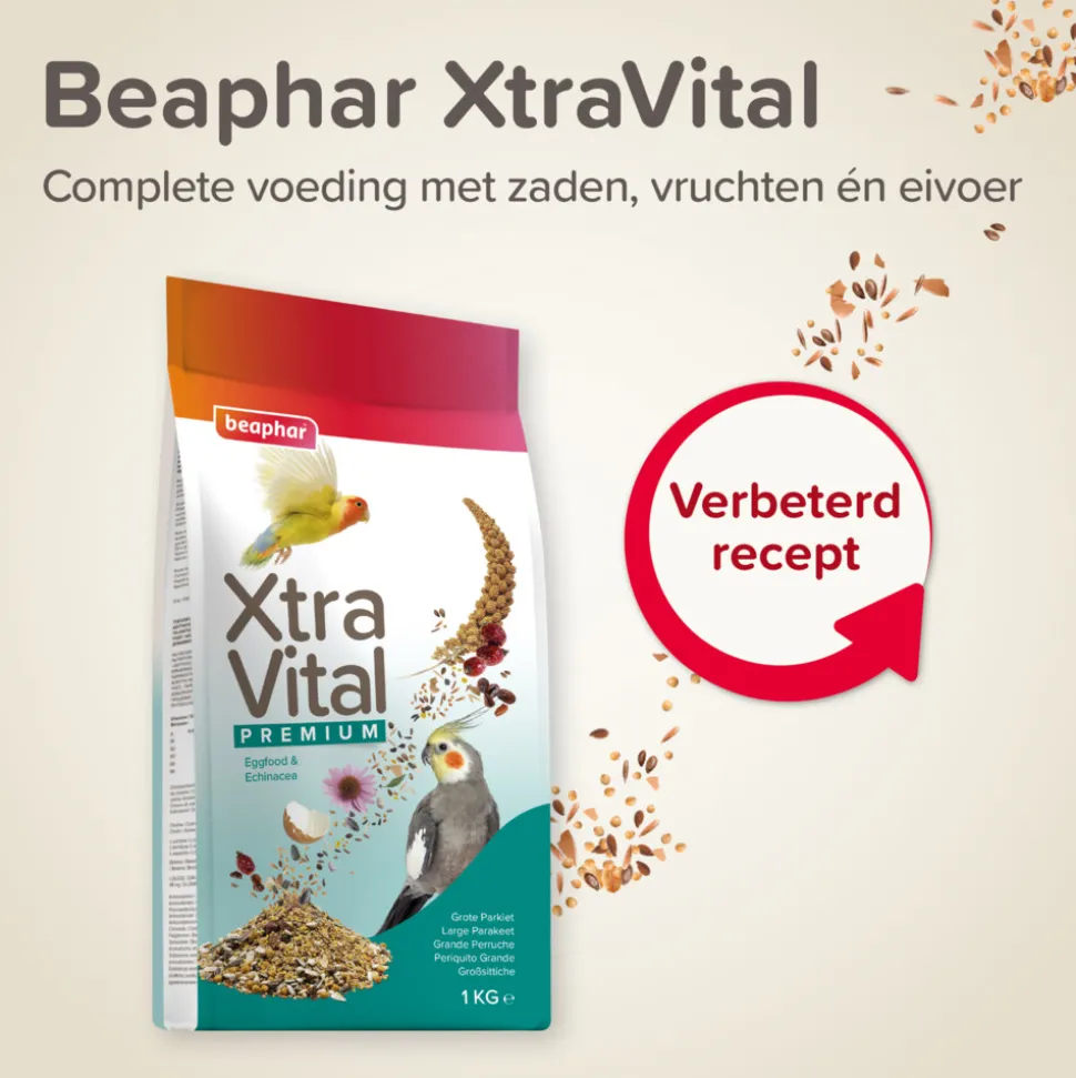 3x Beaphar XtraVital Grote Parkiet 1 kg