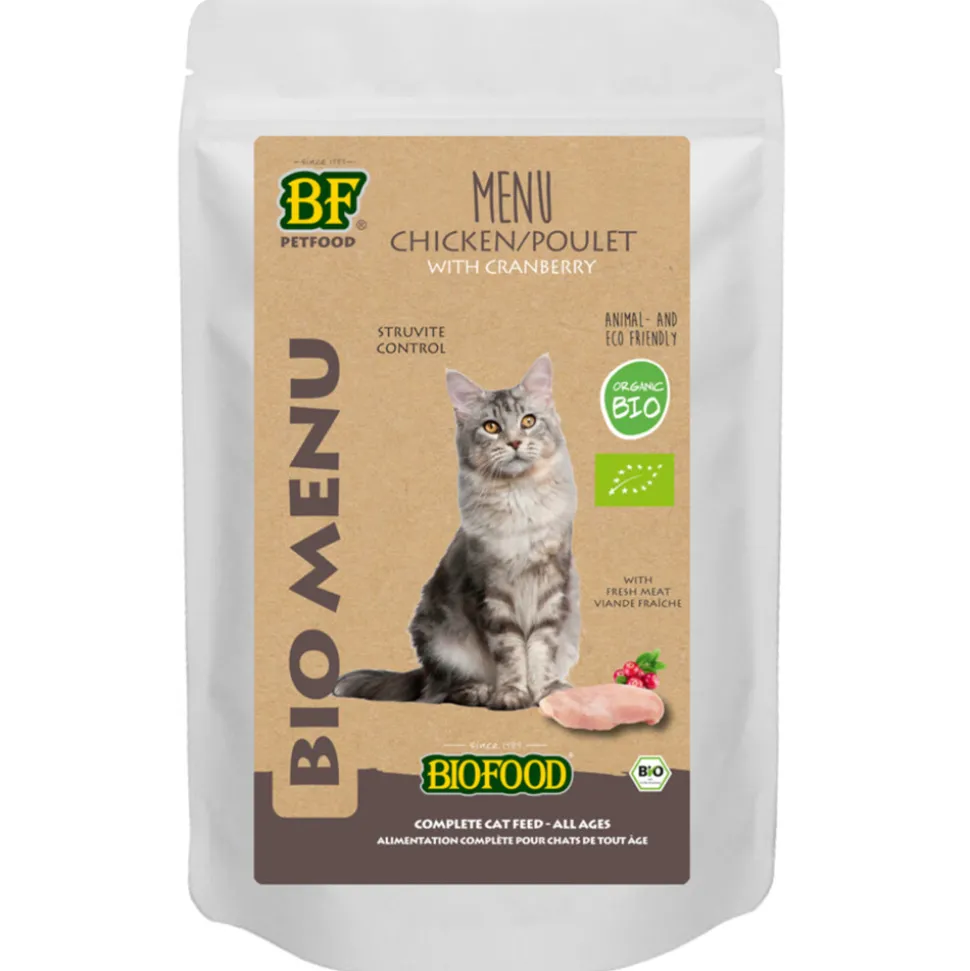 20x BF Petfood Biofood Kat Organic Kip Menu 100 gr