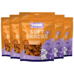 5x Braaaf Sticks Hondensnack Wortel - Sperzieboon - Zalm 85 gr