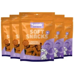 5x Braaaf Sticks Hondensnack Zalm - Pompoen - Selderij 85 gr