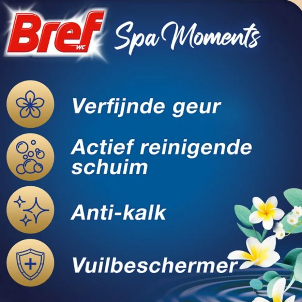 10x Bref Toiletblok Wellness Scents Calmness 2 stuks