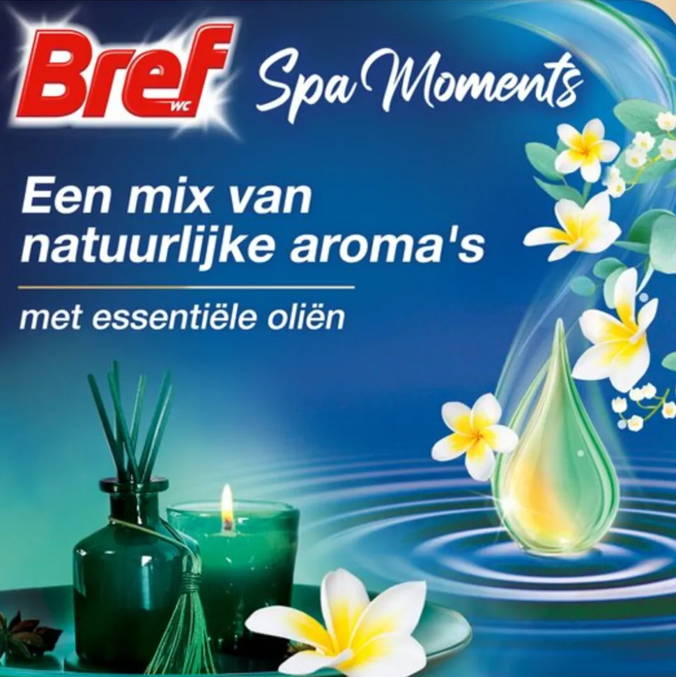 10x Bref Toiletblok Wellness Scents Calmness 2 stuks