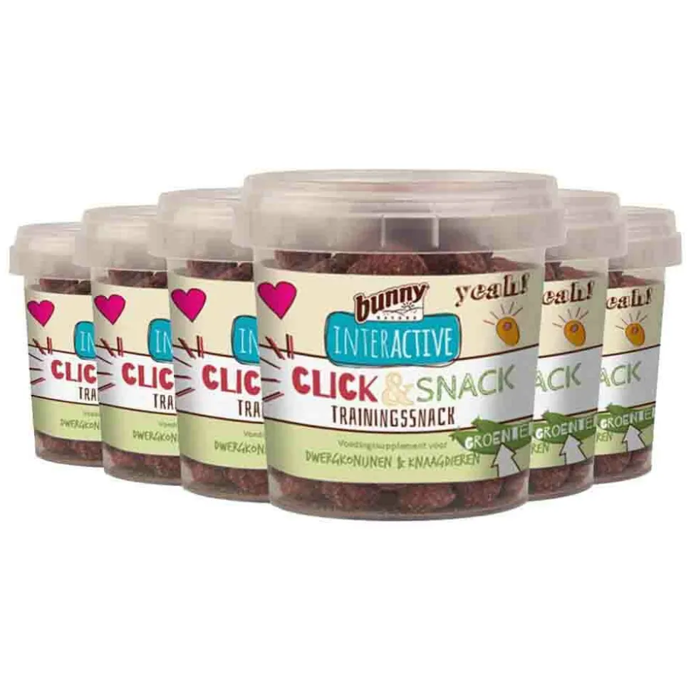 6x Bunny Nature Click En Snack Trainingssnack Groente 30 gr