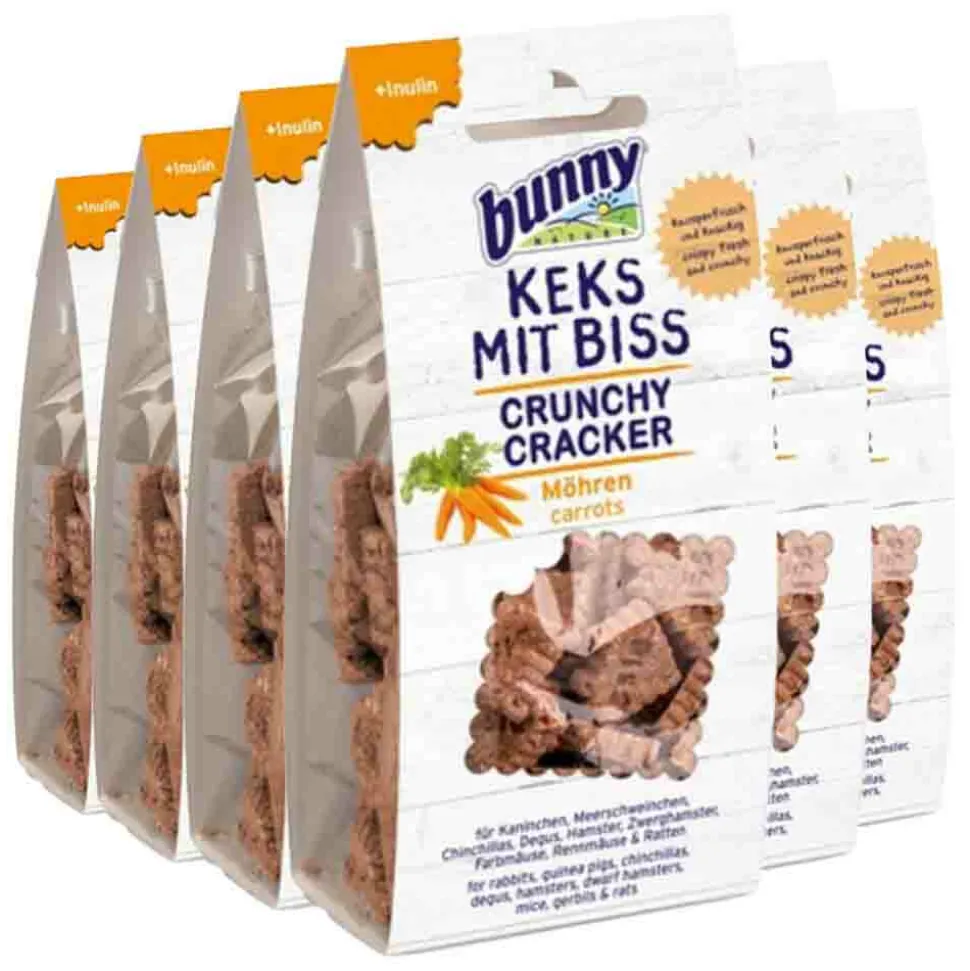 6x Bunny Nature Crunchy Cracker Wortel 50 gr
