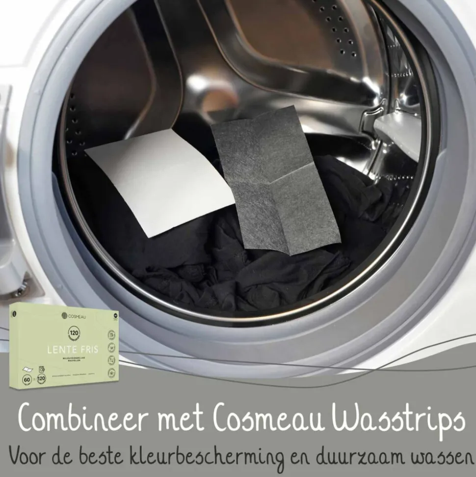 3x Cosmeau Kleurbeschermers Wasstrips 30 Wasbeurten Zwart 30 wasbeurten