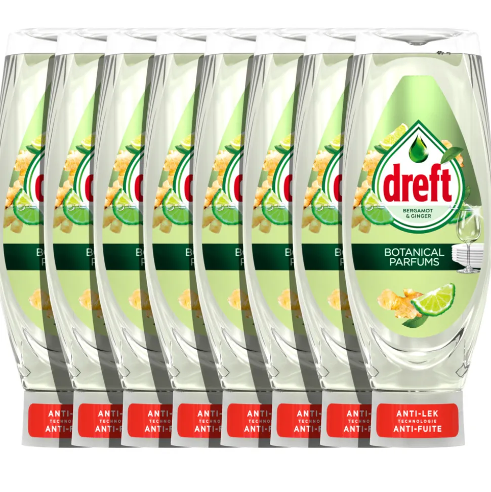 8x Dreft Afwasmiddel Bergamot & Gember 730 ml