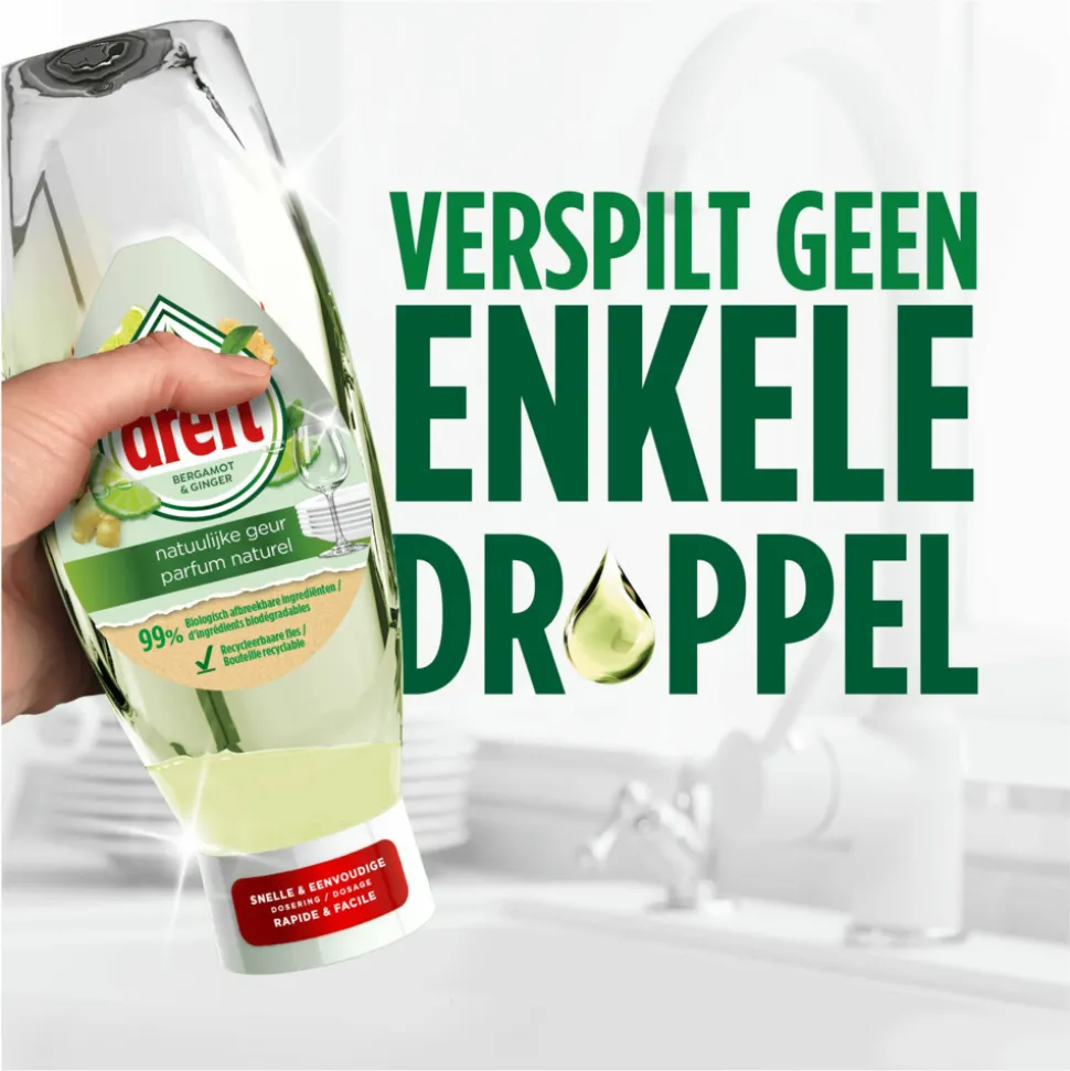 8x Dreft Afwasmiddel Bergamot & Gember 730 ml