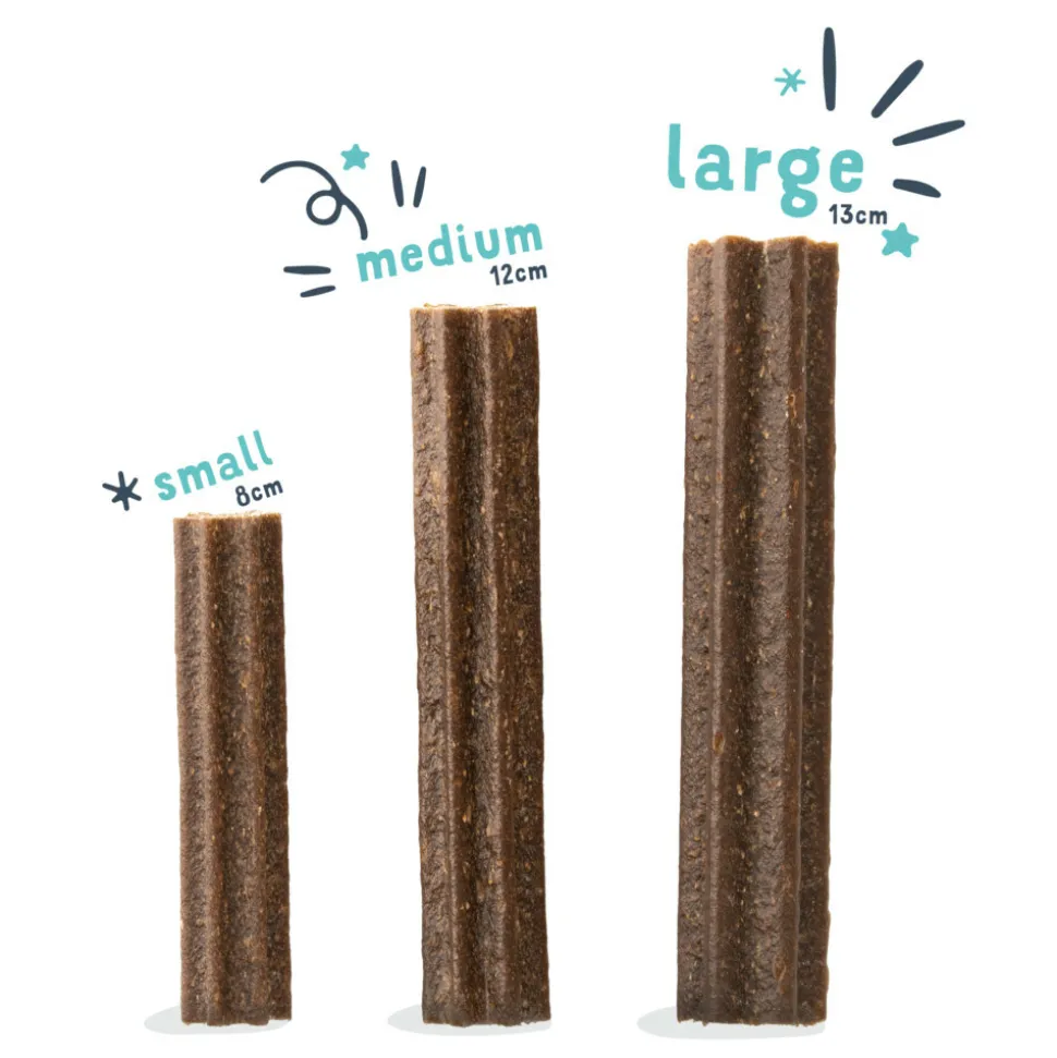 4x Edgard & Cooper Doggy Dental Sticks Medium Aardbei - Frisse Muntolie