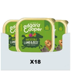 18x Edgard & Cooper Kuipje Vers Vlees Hondenvoer Lam - Rund 300 gr
