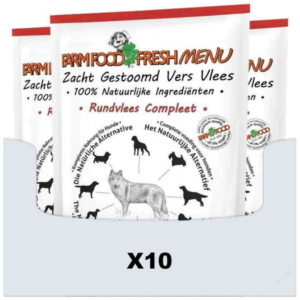 10x Farm Food Fresh Menu Rundvlees 300 gr