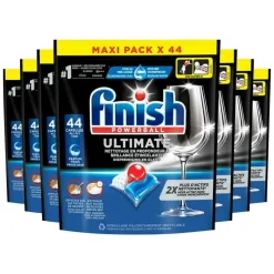 6x Finish Ultimate Vaatwastabletten Regular 44 stuks