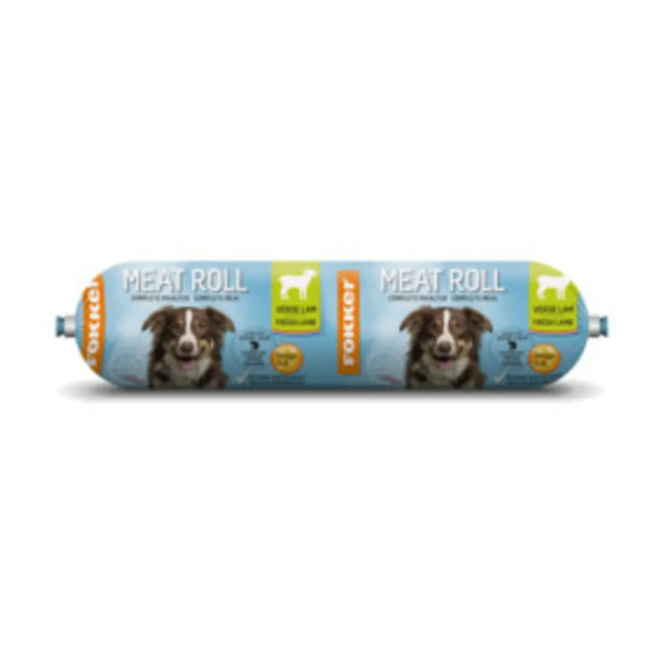 10x Fokker Meat Roll Hondenvoer Nat Lam - Zalm 800 gr