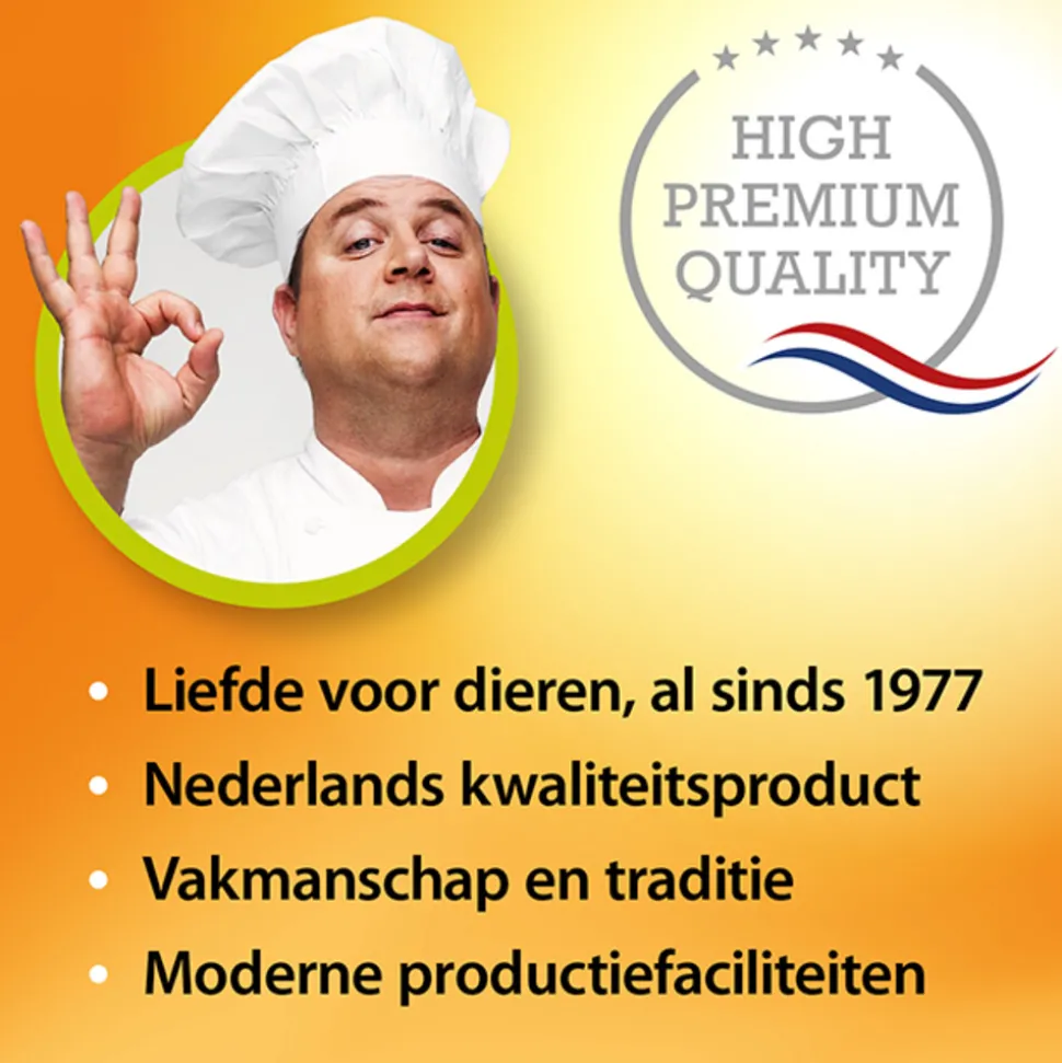 10x Fokker Meat Roll Hondenvoer Nat Rund - Zalm 800 gr