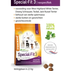 3x Fokker Special-Fit Hondenvoer 3 2,5 kg