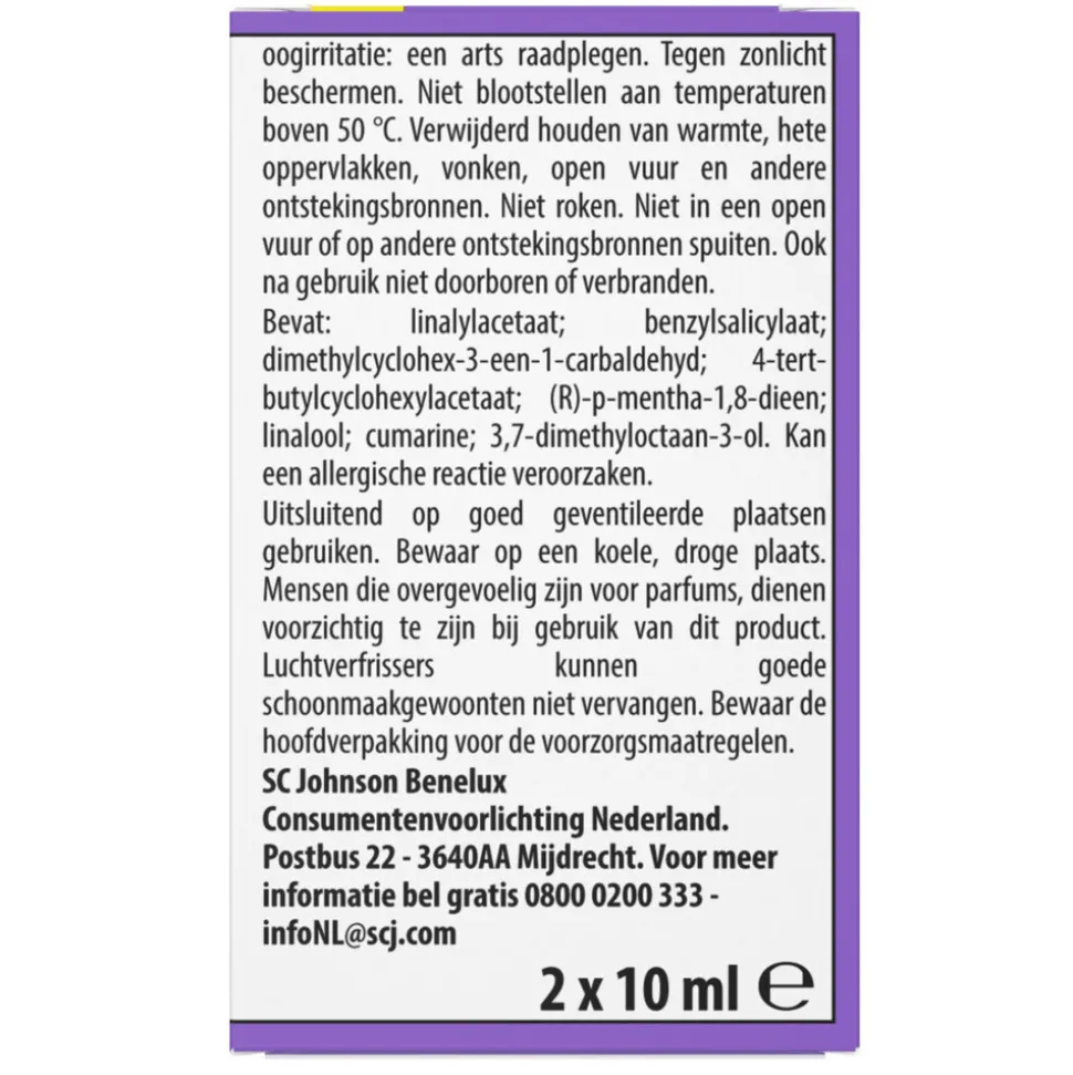 12x Glade Touch & Fresh Tranquil Lavender & Aloe 2 x 10 ml