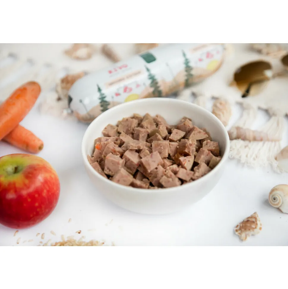 12x Kivo Gestoomde Kip & Zalm 600 gr