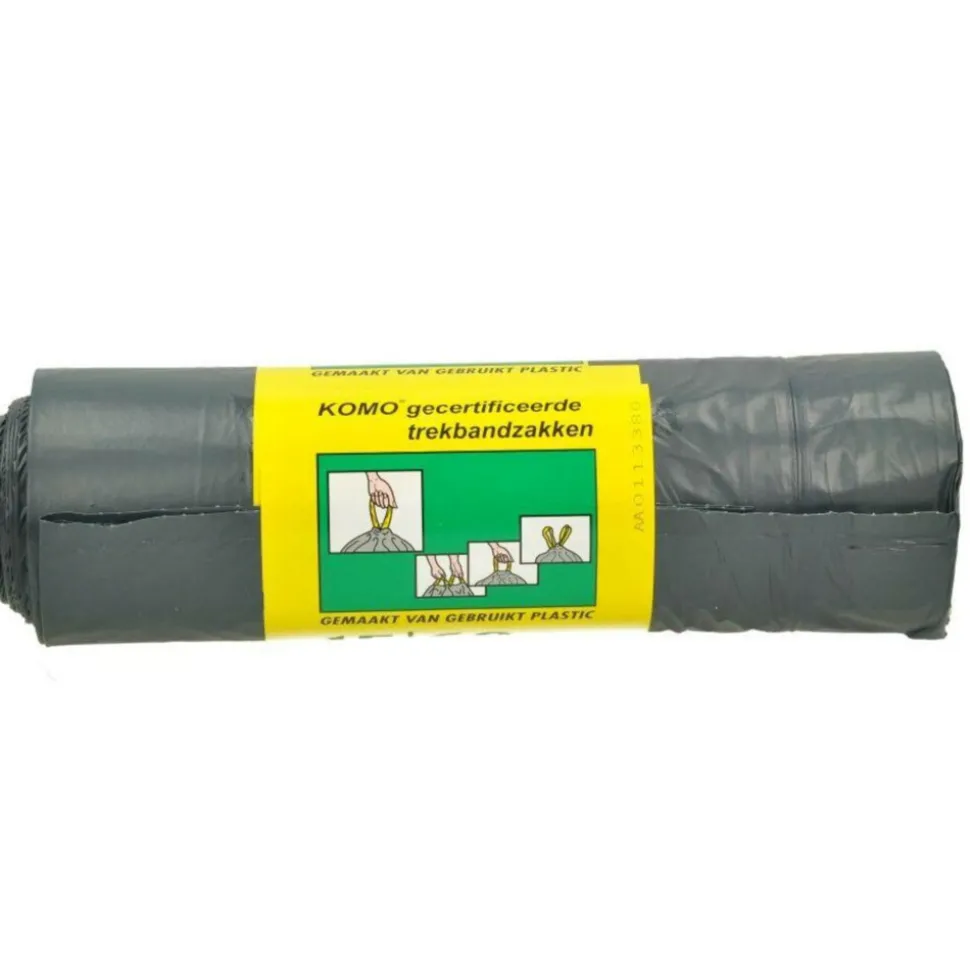 20x Komo Vuilniszakken Trekband 60L 15 stuks