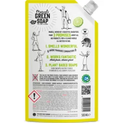 6x Marcel's Green Soap Afwasmiddel Lemon & Bergamot Navulling 500 ml