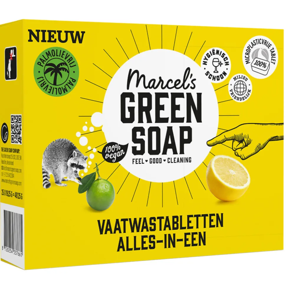 8x Marcel's Green Soap Vaatwastabletten All-In-One 25 stuks