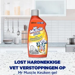 6x Mr. Muscle Keuken Gel Ontstopper 500 ml