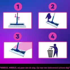 5x NIMBUS Magic Vloerdoekjes Navulling XXL 20 stuks