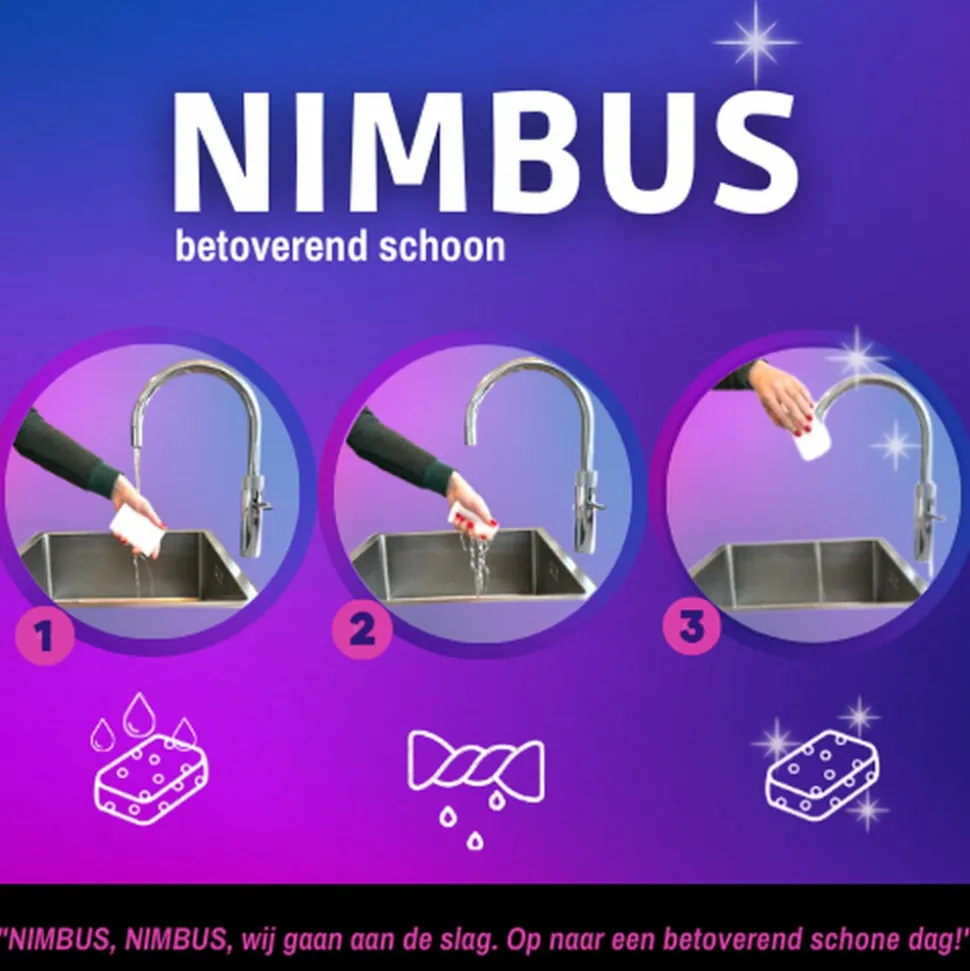3x NIMBUS Wonderspons 24 stuks