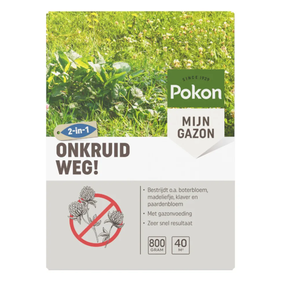 6x Pokon Onkruid Weg voor 40m2 800 gr