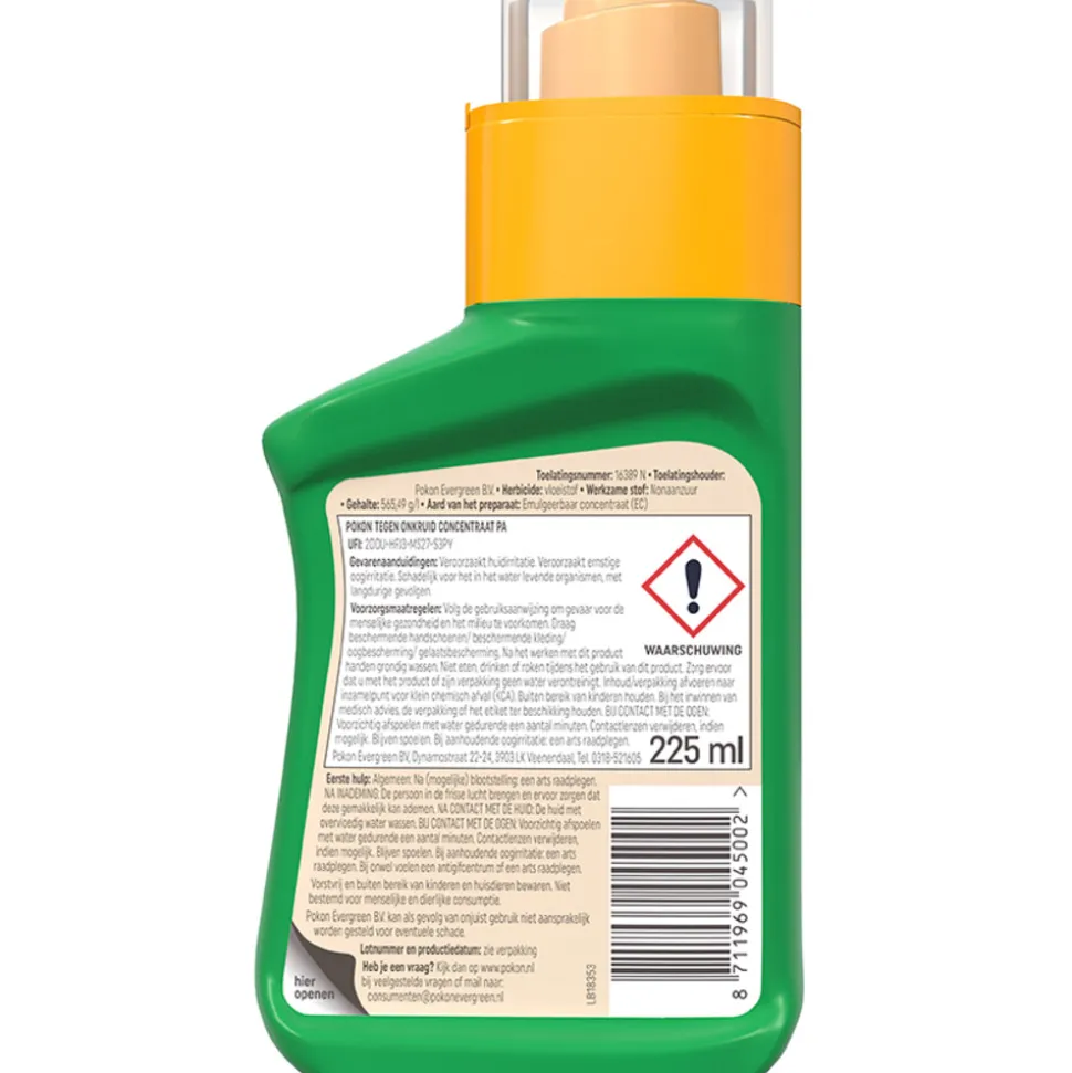 12x Pokon Tegen Onkruid Concentraat 225 ml