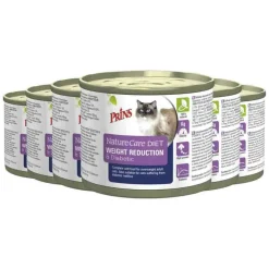 6x Prins NatureCare Diet Kattenvoer Nat Weight Reduction & Diabetic 200 gr