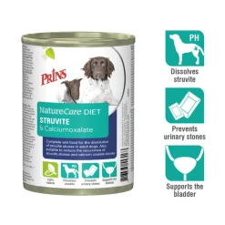 6x Prins NatureCare Diet Struvite & Calciumoxalate Hondenvoer Nat 400 gr