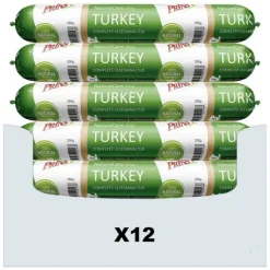 12x Prins NatureCare Hypoallergeen Hondenvoer Worst Kalkoen 250 gr
