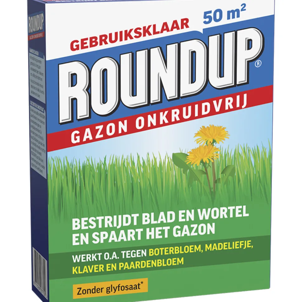 6x Roundup Gazon Onkruidvrij 1 kg