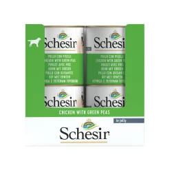 16x Schesir Hondenvoer Kip Erwten in Gelei 285 gr
