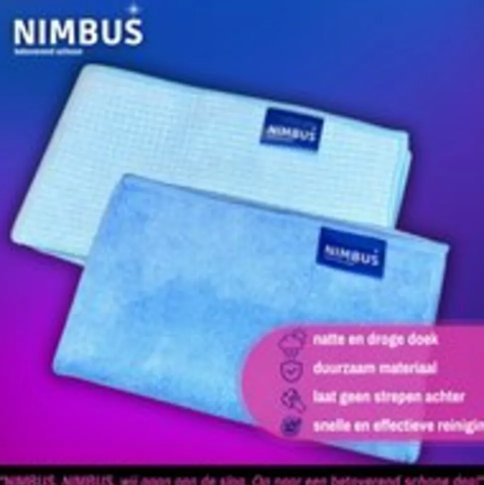 1x Schoonmaakdoek & 1x Droogdoek Badkamer Set Pakket
