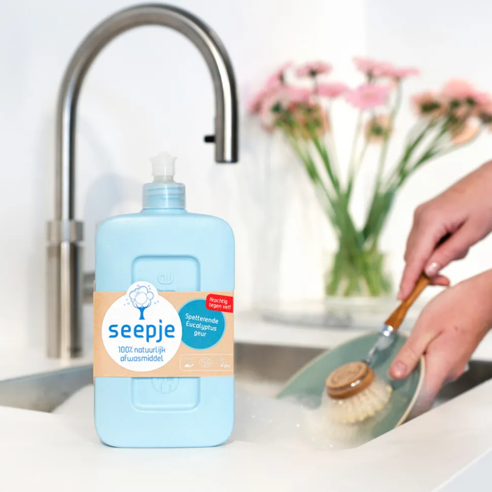8x Seepje Afwasmiddel Spetterende Eucalyptus 500 ml