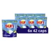 6x Sun Vaatwascapsules Optimum All-in-1 Citroen 42 stuks